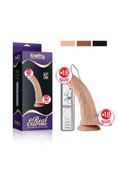 Lovetoy Real Extreme Titreimli Realistik Vibratr Penis 22 cm