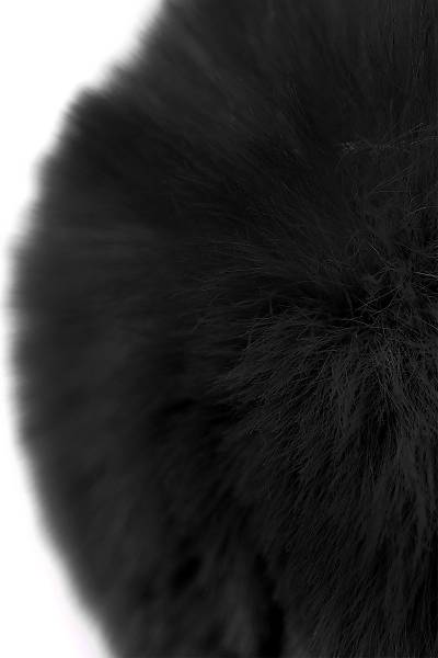 Metal by TOYFA Anal K���k Boy Metal+ Faux K�rk, G�m�� Siyah Kuyruk