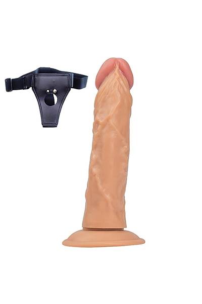 Belden Ba�lamal� Realistik  Penis 21,5 Cm