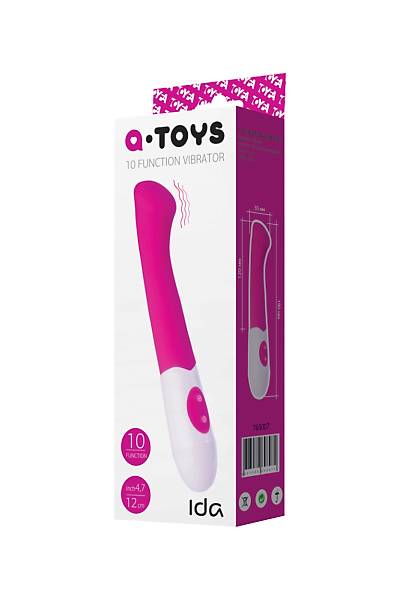 A-Toys by TOYFA Ida G noktas stimlatr, silikon, pembe, 19 cm