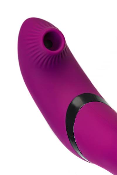 JOS Vakum uyarml dner vibratr Spinser, silikon, mor, 23 cm