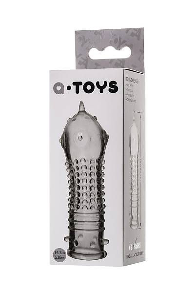 A-Toys by TOYFA penis k�l�f� TPR, transparan, 14,7 cm