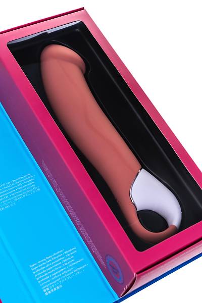 Satisfyer Vibes Master Vibrat�r Ger�ek�i olmayan , silikon, bej, 23,5 cm.