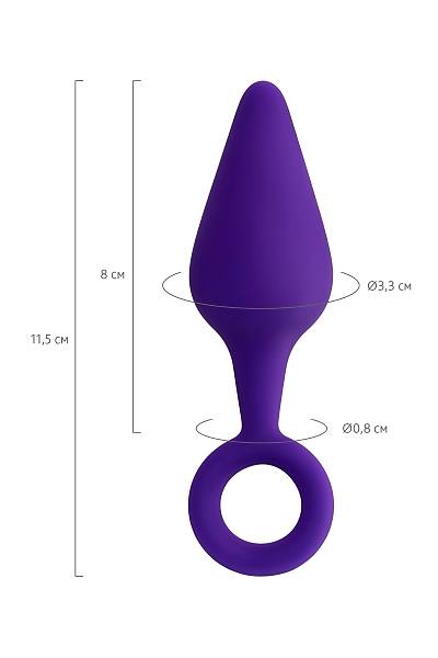 ToDo by Toyfa Bung anal klf, silikon, mor, 11,5 cm,  3,3 cm