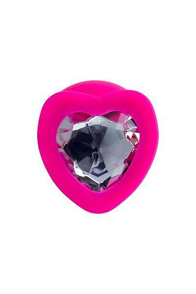 ToDo by Toyfa Diamond Heart anal K�l�f, silikon, pembe, 9,5 cm, � 4 cm