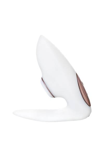 Satisfyer Pro 4 Couples i�in �iftler stim�lat�r�, temass�z vakum dalgas�, silikon, beyaz, 19,5 cm