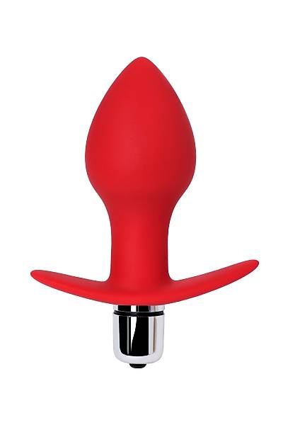 ToDo by Toyfa Glam anal vibratr, silikon, krmz, 9,7 cm,  4 cm