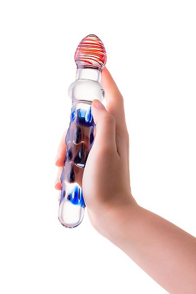 Sexus Glass �ift tarafl� yapay penis , cam, transparan, 20 cm