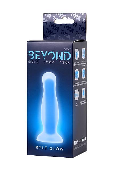 Beyond by Toyfa Karanlkta parlayan anal klf Kyle Glow, Silikon, Transparan, 10 cm