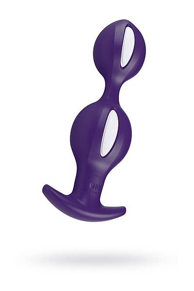 Fun Factory B BALLS anal stimlatr, silikon, mor, 13 cm