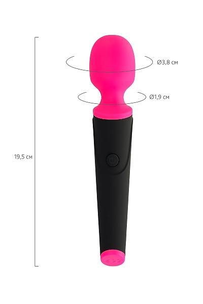 L'ERONA by TOYFA Aster titreim stimlatr, silikon, pembe, 19,5 cm,  3,8 cm