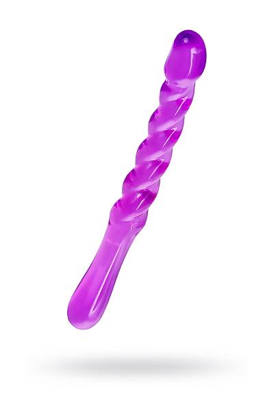 A-Toys by TOYFA  �ift tarafl� yapay penis Tanza, TPE, mor, 27,5 cm