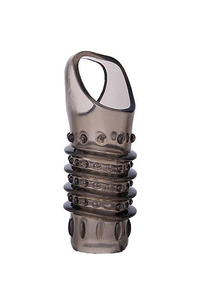 ToyFa XLover Penis Kl�f�, TPE,Siyah �effaf, 10,5 cm