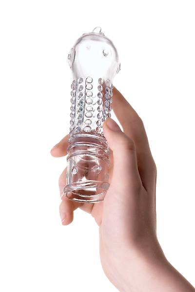 A-Toys by TOYFA penis k�l�f� TPR, transparan, 14,7 cm