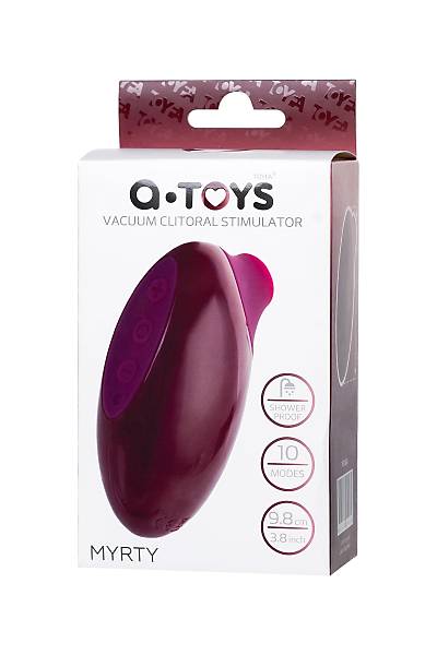 A-Toys by TOYFA  Myrty Vakum Klitoral Stim�lat�r�, Bordo, 9,8 cm