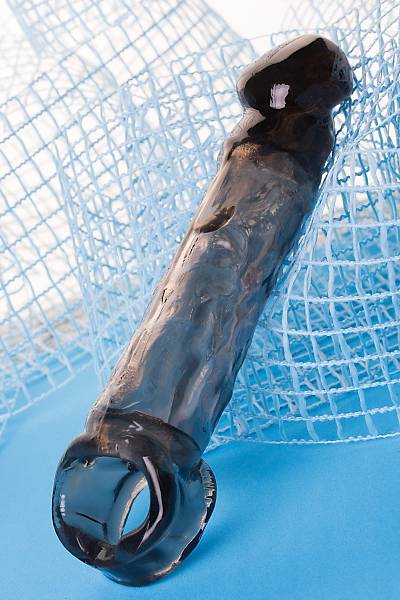 Toyfa XLover ba�l���, boyutu artt�rmak i�in, TPE, siyah, 19.5 cm