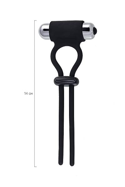 A-toys by TOYFA Jat penis kement, silikon, siyah, 14 cm