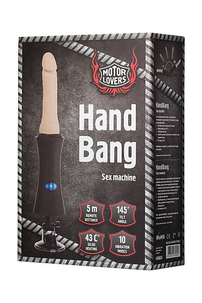 MotorLovers Seks makinesi HandBang, ABS, siyah, 44 cm