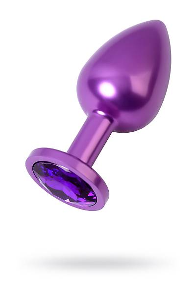 Metal by TOYFA Anal k�l�f, mor, mor kristalli, 8,2 cm, �3,4 cm, 85 g.