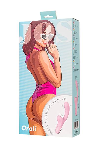 Klitoral uyar�c�l� vibrat�r JOS Orali, silikon, pembe, 22 cm