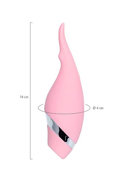 Flovetta by Toyfa DAHL�A �ok Fonksiyonlu Vakum Vibrat�r, Silikon, Pembe, 14 cm