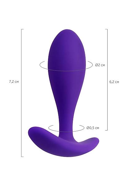 ToDo by Toyfa Hub anal klf, silikon, mor, 7,2 cm,  2 cm