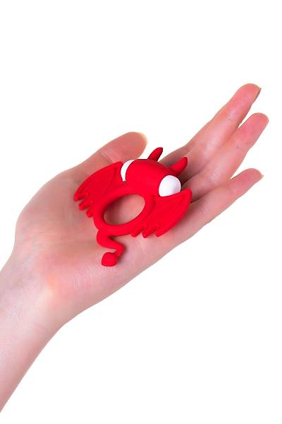 JOS SWEET DEV�L penis montaj halkas�, silikon, k�rm�z�, 8,5 cm