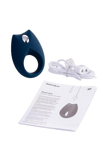 Satisfyer Royal One Blue Erekte penis halkas� , silikon, mavi, 7,5 cm.