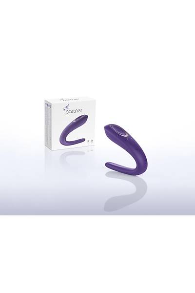 Satisfyer Double Classic �ok i�levli �ift stim�lat�r� , silikon, mor, 18,5 cm.
