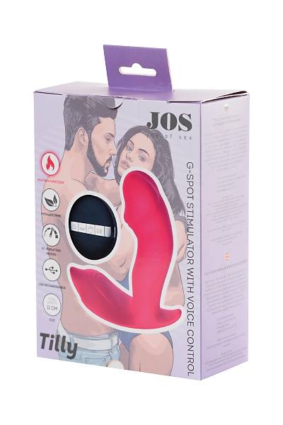 JOS TLLY ses kontroll G noktas stimlatr, silikon, pembe, 11 cm