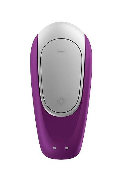 Satisfyer Double Fun Connect App Violet iftler iin ok ilevli stimlatr , silikon, mor, 18 cm
