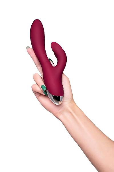 L'ERO�NA by TOYFA Mion klitoral stim�lat�rl� vibrat�r, silikon, bordo, 22 cm
