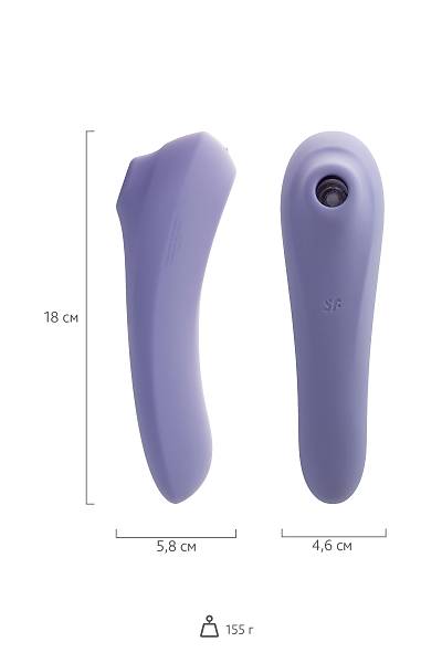 Satisfyer Dual Pleasure vakum dalgas� temass�z klitoral stim�lat�r, silikon, mor, 17.9