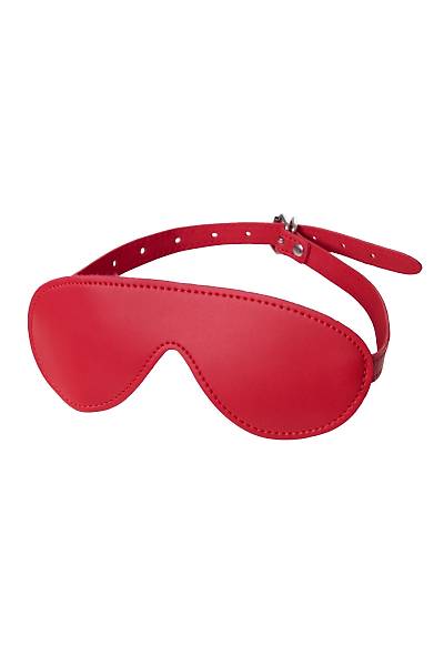 Anonymo Gz Maskesi, PU Deri, Krmz, 65 cm