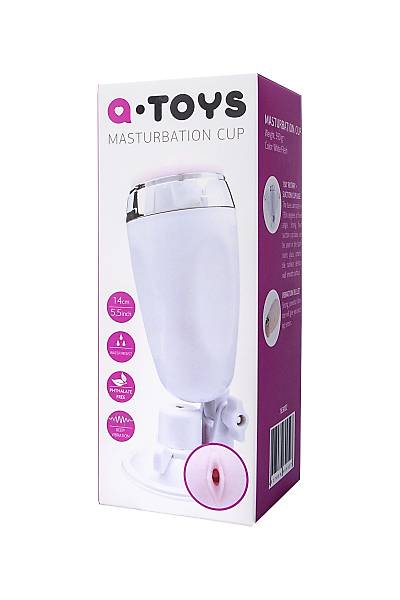 A-toys by TOYFA Coochy gereki Masturbator, TPR, beyaz, 21 cm