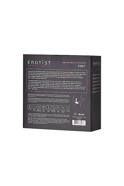 Erotist First Stim�lat�r� Silikon Siyah, 14,4 cm