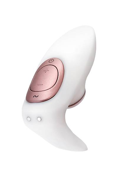 Satisfyer Pro 4 Couples i�in �iftler stim�lat�r�, temass�z vakum dalgas�, silikon, beyaz, 19,5 cm