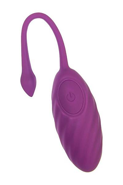 Uzaktan Kumandal� Titre�imli Yumurta Purr, Silikon, Mor, 18 cm