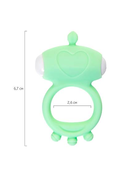 A-Toys by TOYFA Fowd penis �zerindeki titre�im halkas�, silikon, ye�il, � 2,6 cm