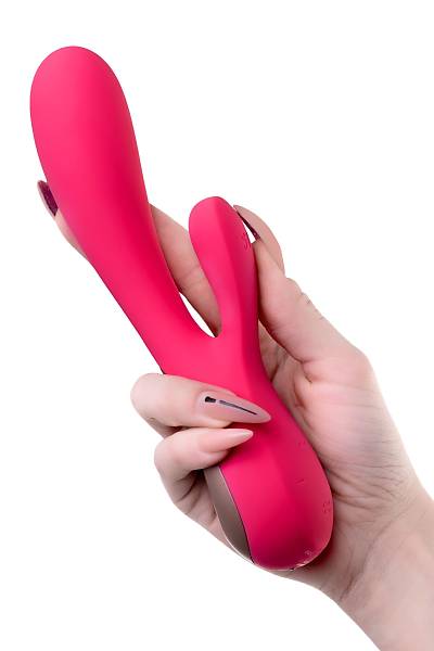 Satisfyer Mono Flex Connect App Red Ger�ek�i olmayan vibrat�r, silikon, k�rm�z�, 20,4 cm.