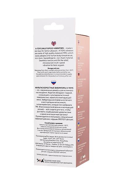 A-Toys by TOYFA Multi-Speed taraf�ndan ger�ek�i vibrat�r, TPE Malzeme 20 cm