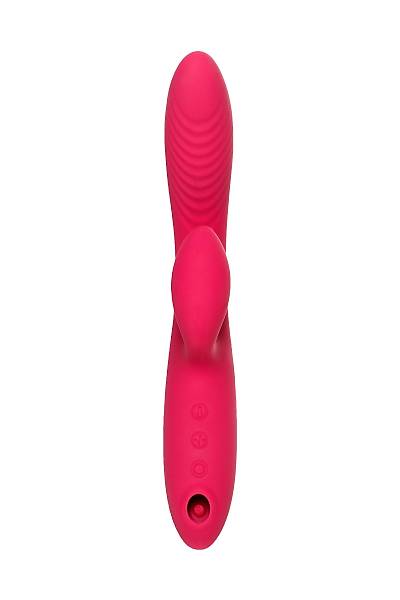 JOS Enila vakum dalgas� uyar�ml� vibrat�r, silikon, pembe, 23 cm
