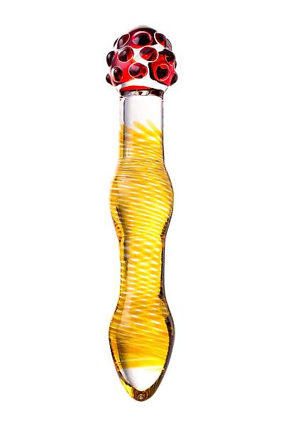Glass ift tarafl yapay penis , cam, transparan, 18 cm