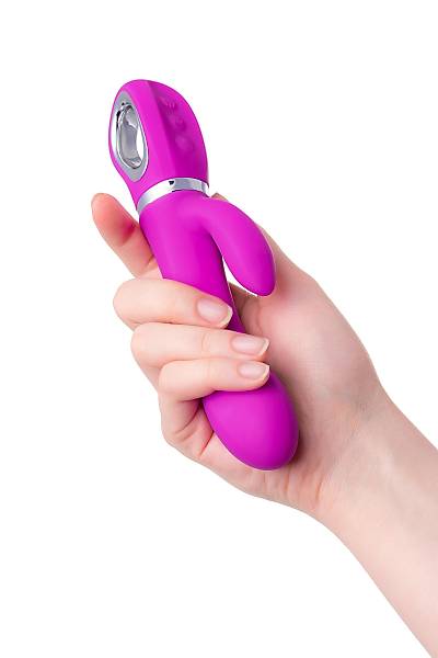JOS JOLY Klitoral stimlatrl vibratr, WOW modu, silikon, mor, 19,6 cm