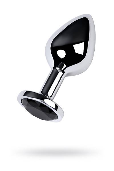 Metal by TOYFA anal k�l�f, Metal, g�m��, siyah kristalli, 8 cm, � 3,4 cm, 85 g