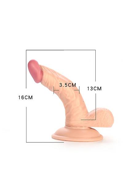 Yukar Eik Damarl Dildo 16 cm