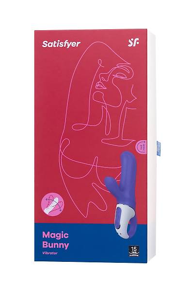 Satisfyer Magic Bunny Ger�ek�i olmayan  Vibrat�r�, Silikon, Mor, 17,7 cm