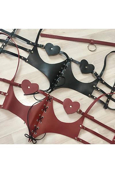 Fancy Fantezi Sexy Deri Fantezi Kost�m