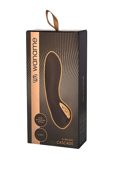 WANAME D-SPLASH Cascade G noktas Stimlatr, Silikon, Siyah, 15 cm