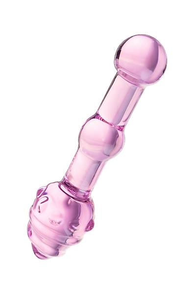 Sexus Glass �ift tarafl� yapay penis, cam, pembe, 17 cm
